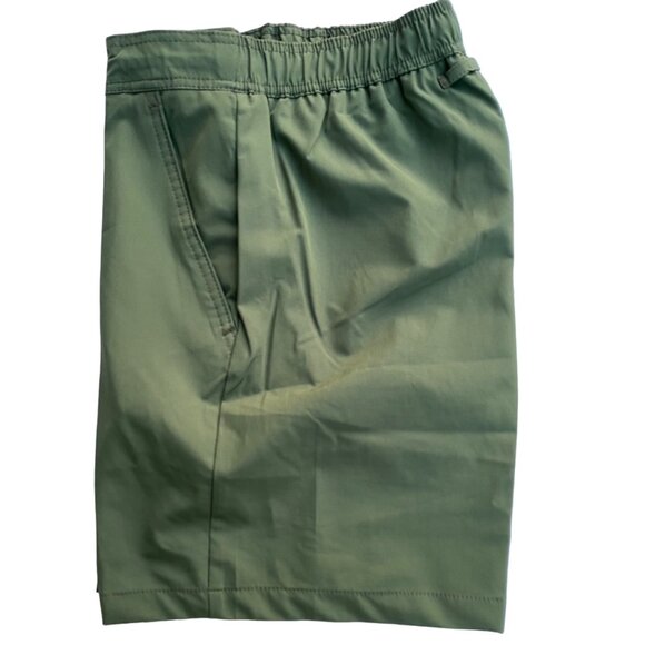Trunks Surf & Swim Co Mens Multi Purpose Short 6.5 in Sz S Army Green Jacquard - Picture 10 of 12